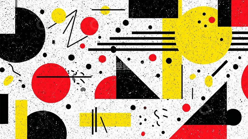 高清大图下载【趣麦麦图】现代几何抽象艺术的奇幻旅程