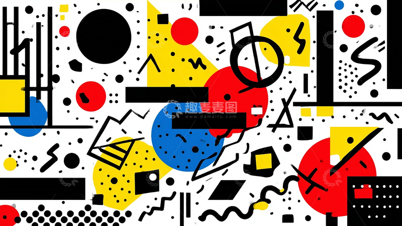 高清大图下载【趣麦麦图】现代几何的繁复交响