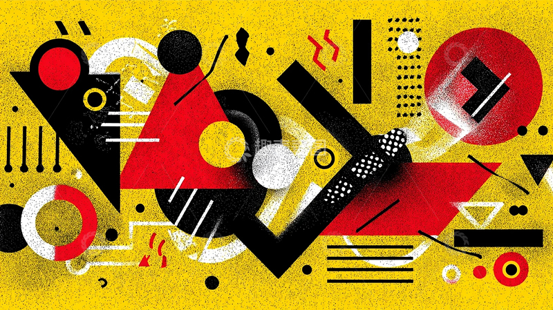 高清大图下载【趣麦麦图】现代抽象几何的极致碰撞