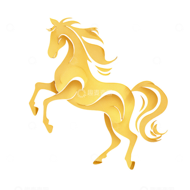 高清大图下载【趣麦麦图】梦幻金马雕塑艺术