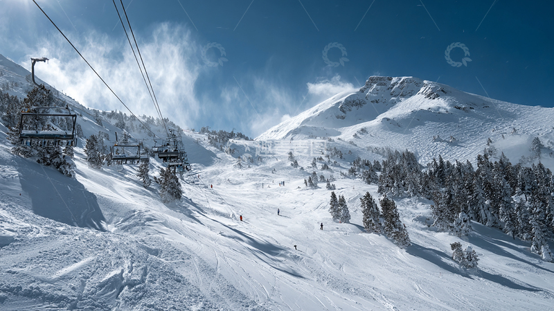 高清大图下载【趣麦麦图】冰雪世界滑雪天堂