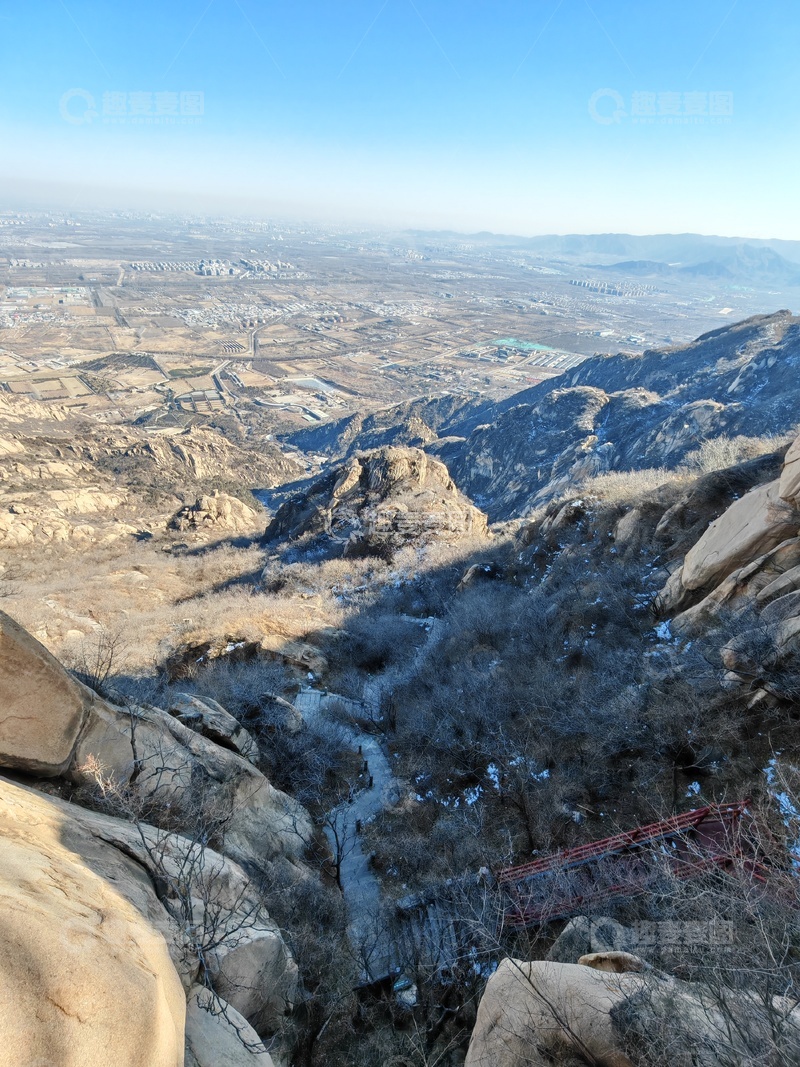 高清大图下载【趣麦麦图】山景远眺岩石峡谷