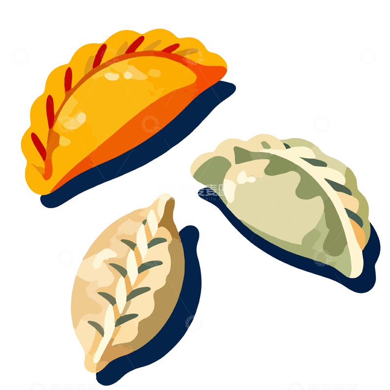 源文件下载【趣麦麦图】卡通风格美食插画设计元素