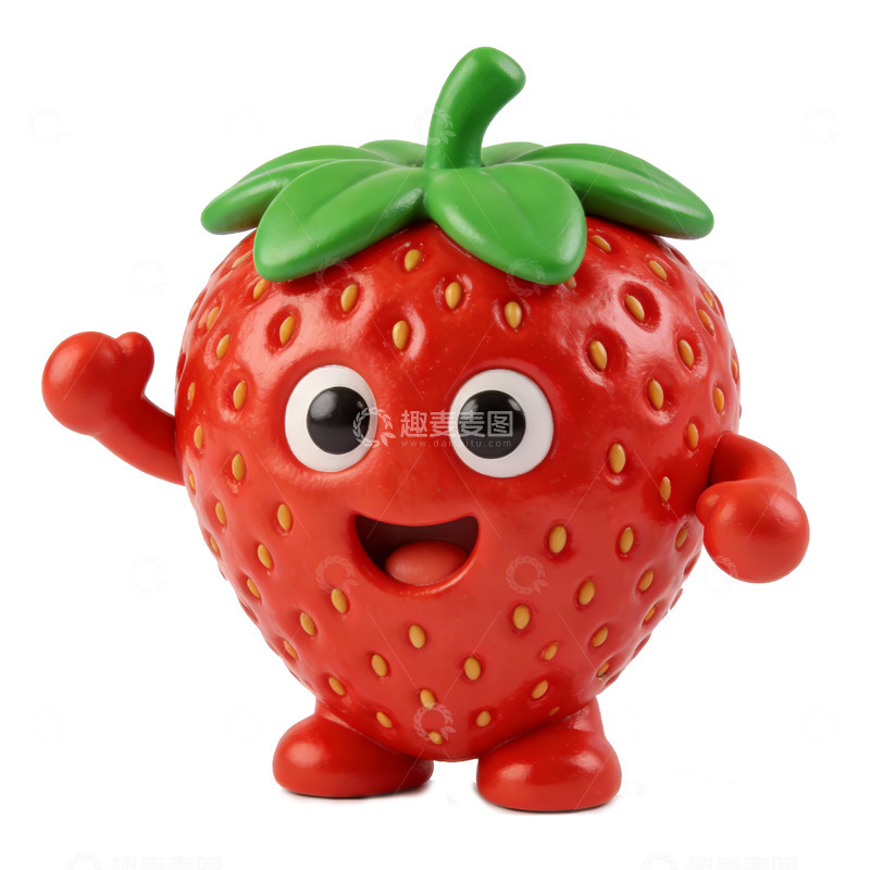 高清大图下载【趣麦麦图】卡通草莓玩偶设计素材
