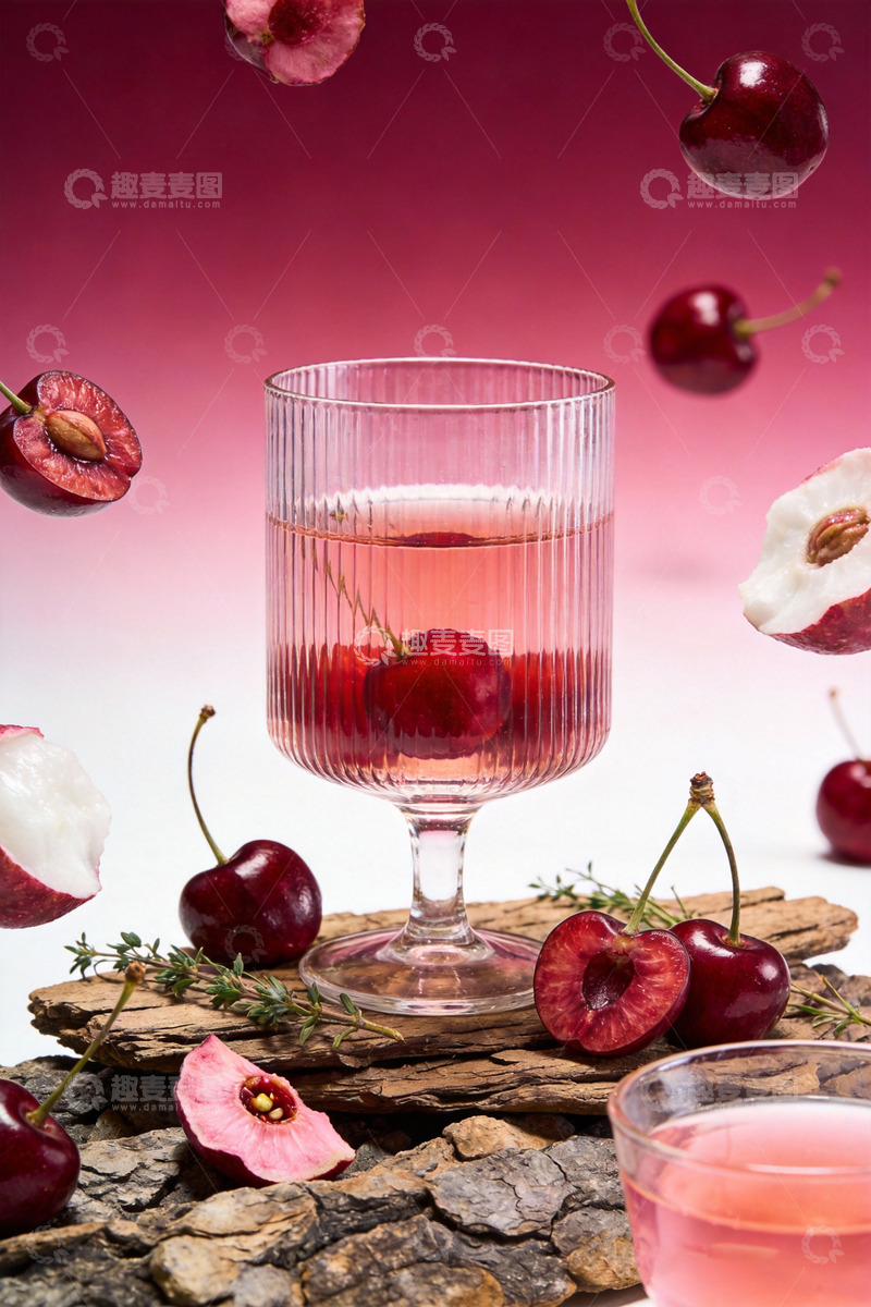 高清大图下载【趣麦麦图】樱桃酒创意摄影2