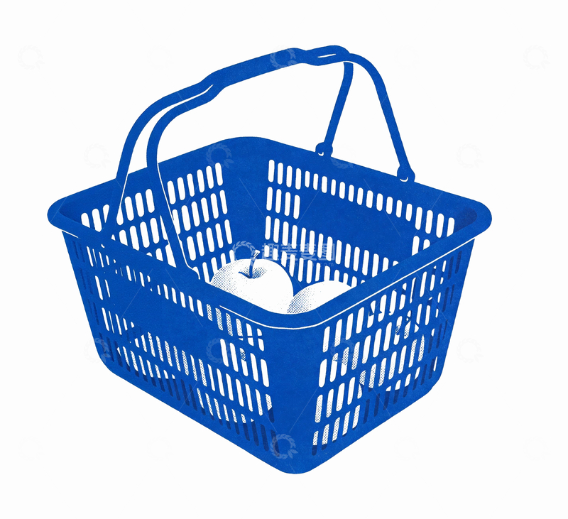 源文件下载【趣麦麦图】丝网印刷风格篮子里的苹果4