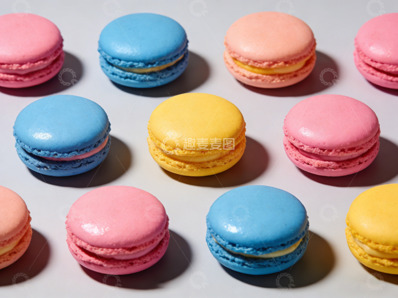 高清大图下载【趣麦麦图】马卡龙甜点美食摄影图片2