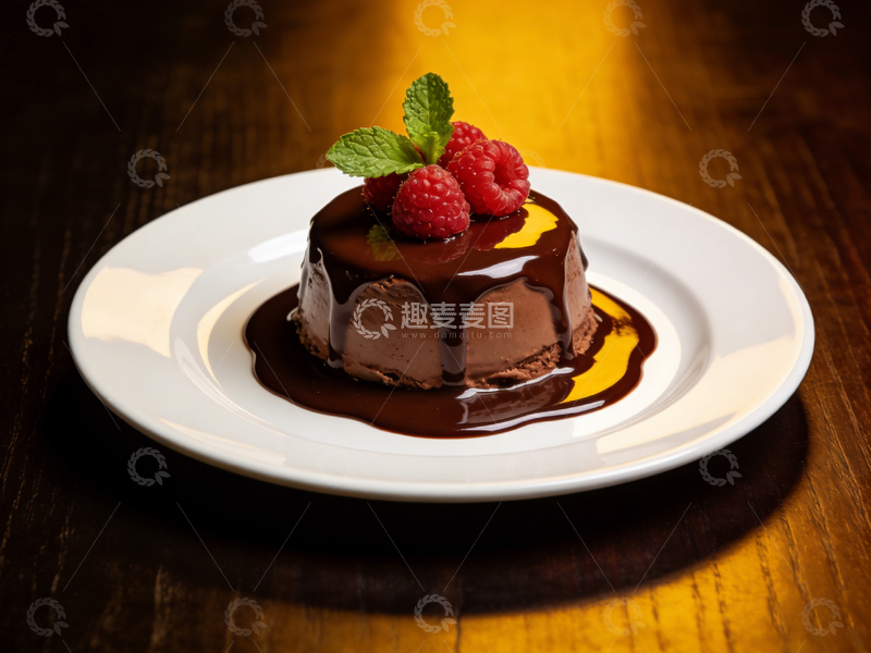 高清大图下载【趣麦麦图】精致巧克力蛋糕美食摄影