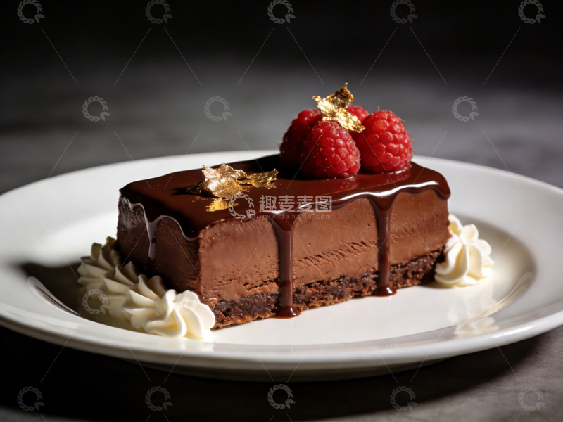高清大图下载【趣麦麦图】巧克力蛋糕甜点美食摄影图片