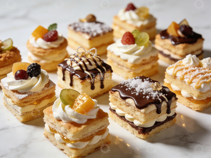 高清大图下载【趣麦麦图】法式糕点美食摄影图片