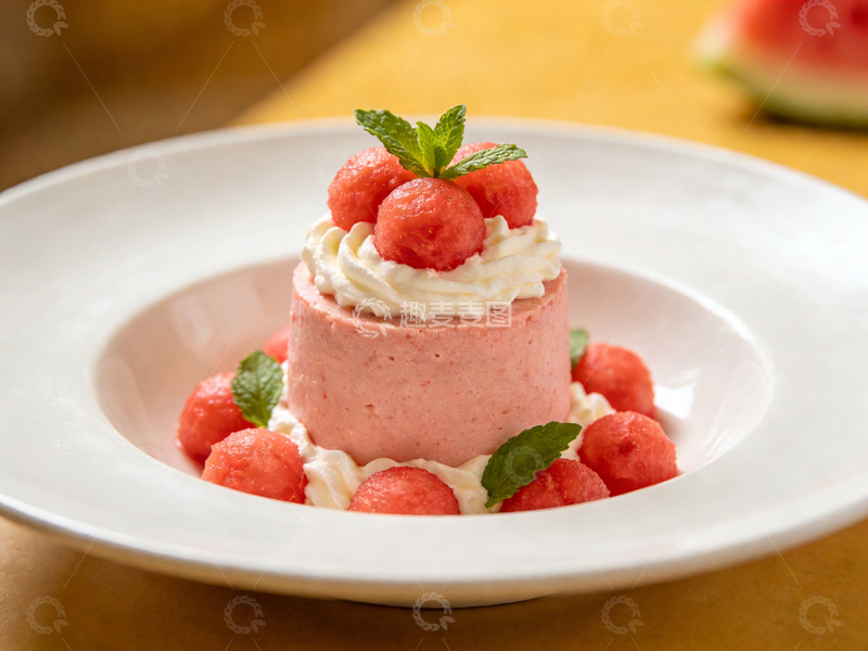 高清大图下载【趣麦麦图】精致西瓜甜点盘装