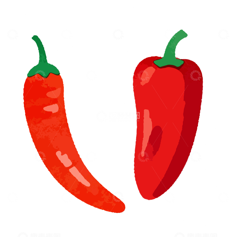 源文件下载【趣麦麦图】卡通红辣椒矢量插图设计素材