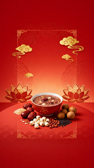 中国风腊八粥节庆美食图片
