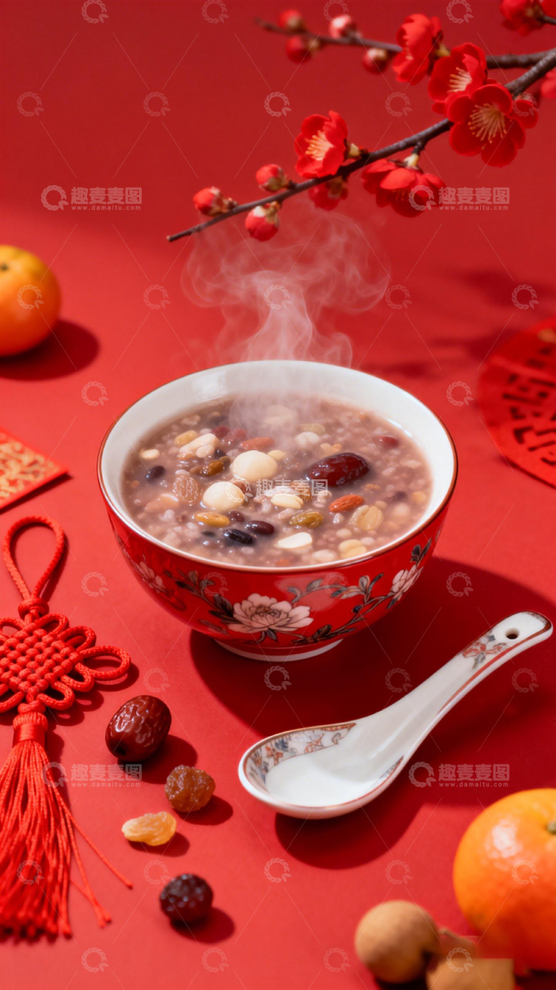 高清大图下载【趣麦麦图】春节腊八粥美食摄影图片