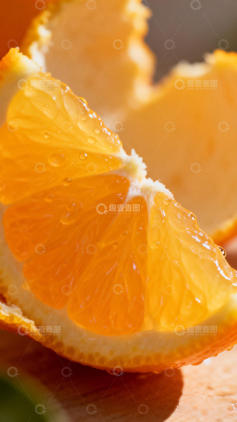 高清大图下载【趣麦麦图】新鲜橙子特写摄