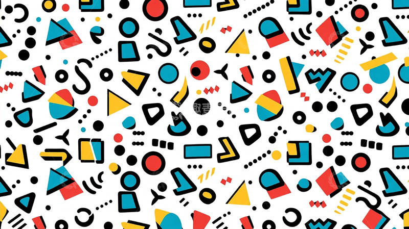 高清大图下载【趣麦麦图】迷幻几何的色彩狂想