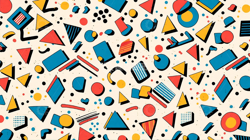 高清大图下载【趣麦麦图】复古抽象图案的无限迷宫