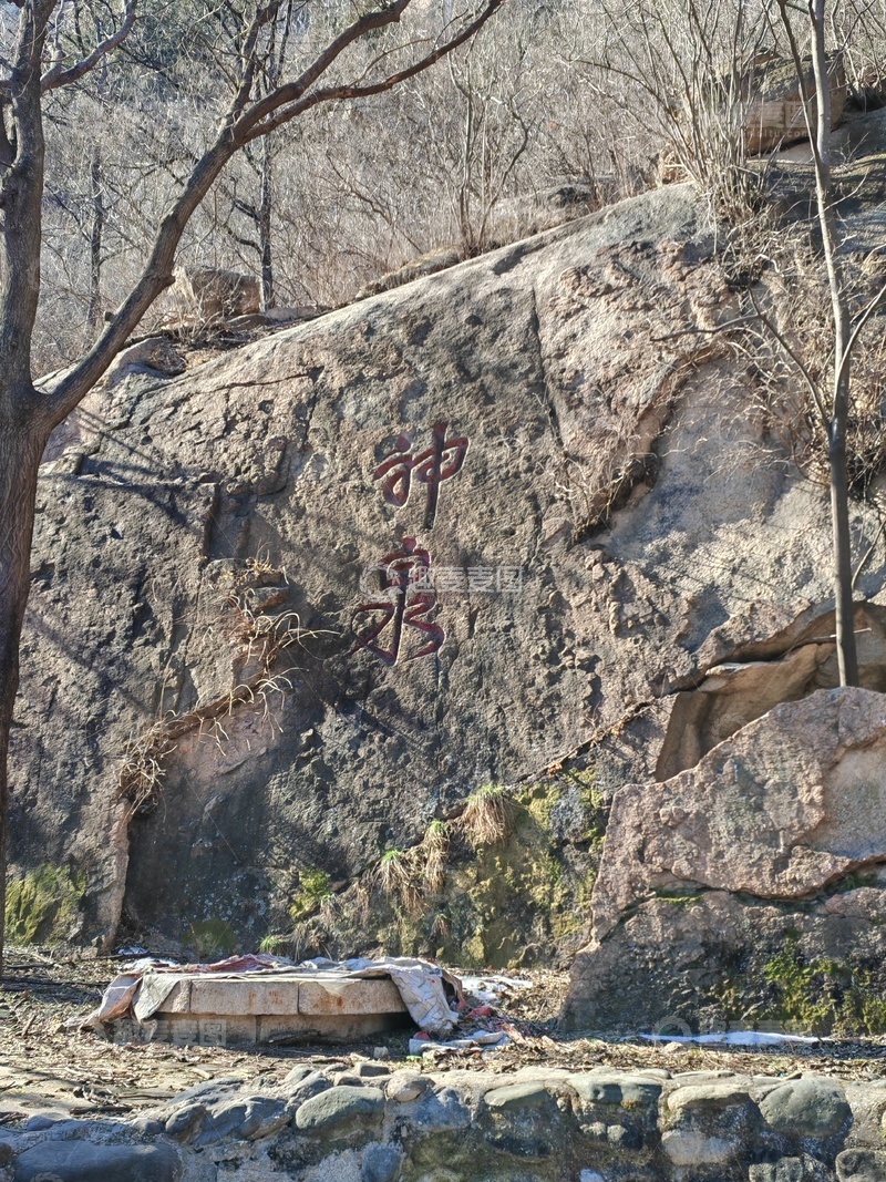 高清大图下载【趣麦麦图】神泉石刻山岩风光