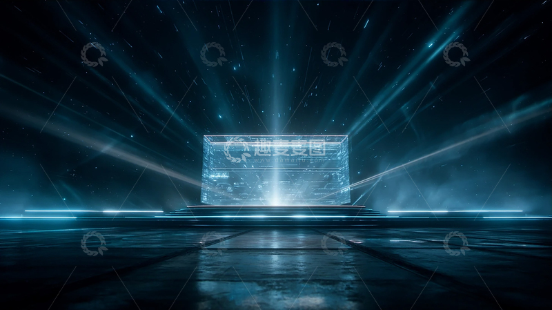 高清大图下载【趣麦麦图】光影穿梭未来空间