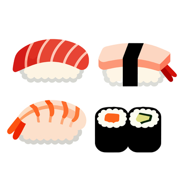 日式寿司插画素材