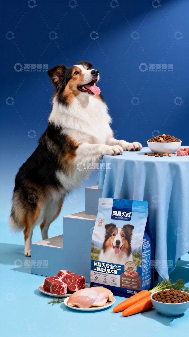 高清大图下载【趣麦麦图】宠物犬粮广告创意摄影