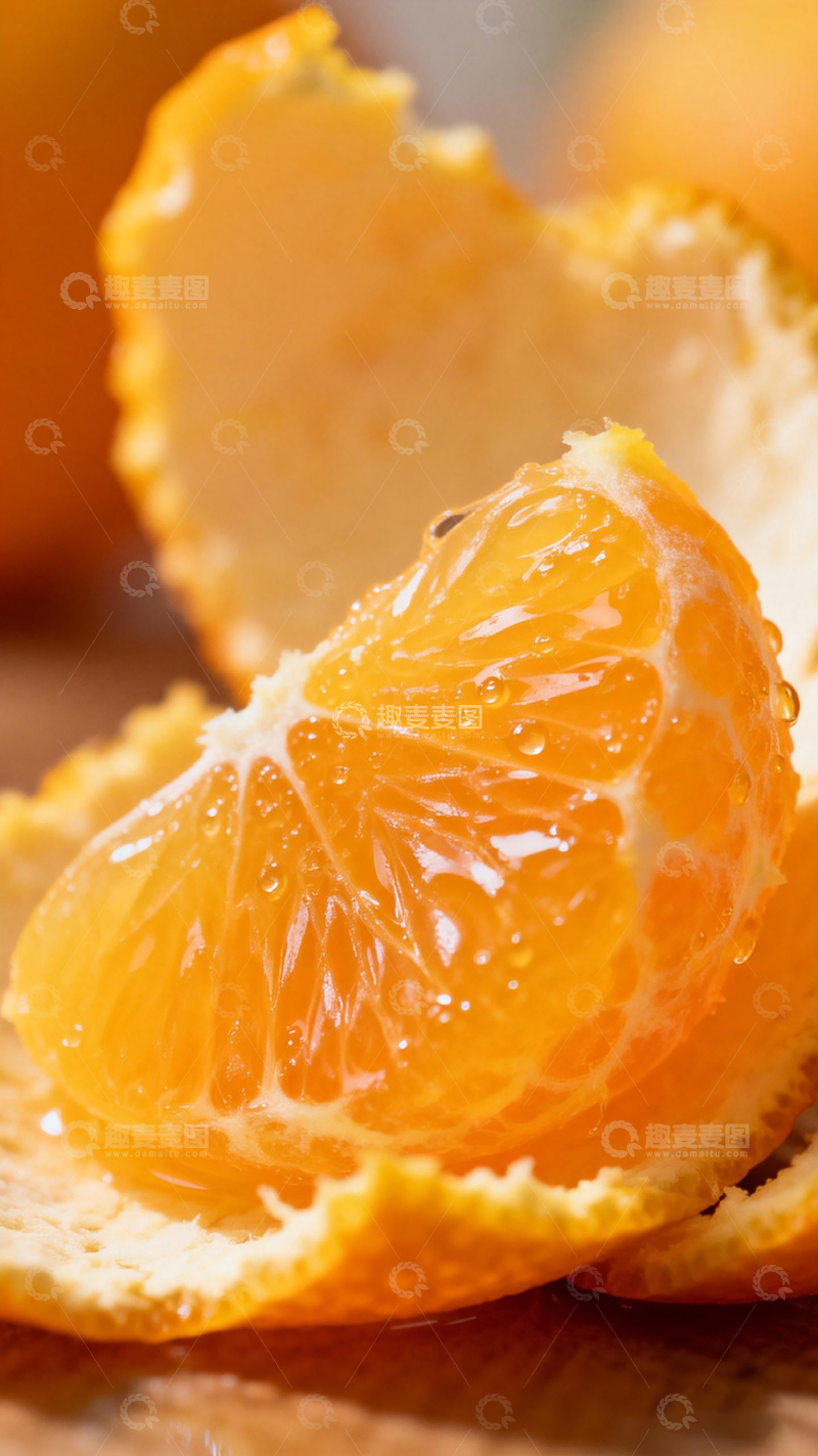 高清大图下载【趣麦麦图】新鲜橘子特写水果摄影