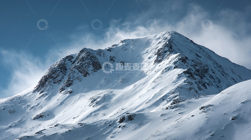 高清大图下载【趣麦麦图】冰雪之巅的孤寂王者