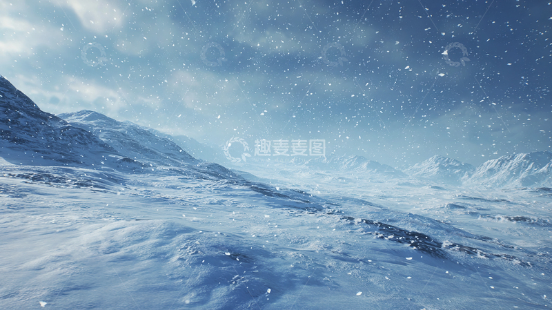 高清大图下载【趣麦麦图】冰封荒原的静谧交响
