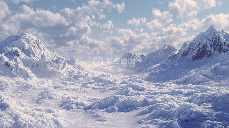 高清大图下载【趣麦麦图】极地雪域的寂静王国