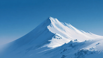 雪山巍峨孤傲的天际线