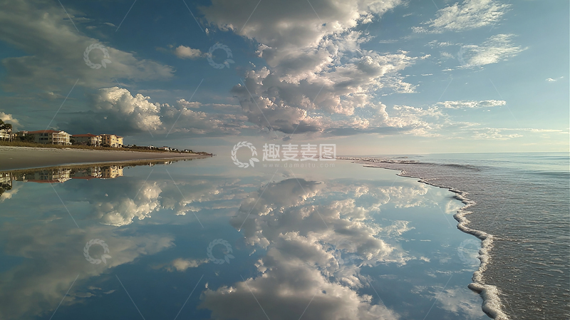 高清大图下载【趣麦麦图】云海与海浪的完美融合