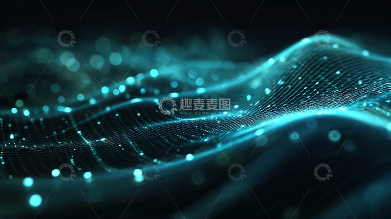 高清大图下载【趣麦麦图】数据之海的梦幻微光