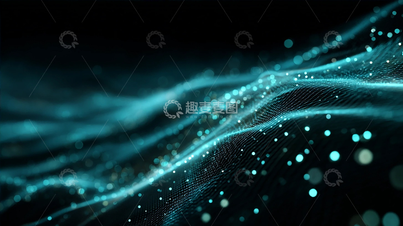 高清大图下载【趣麦麦图】电子海洋的低语