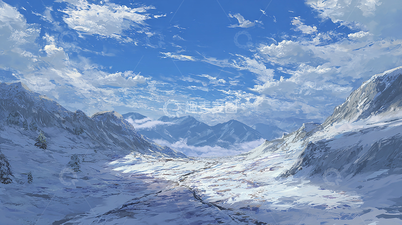 高清大图下载【趣麦麦图】极寒梦境中的冰雪奇迹