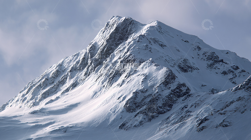 高清大图下载【趣麦麦图】雪山巍峨奇观