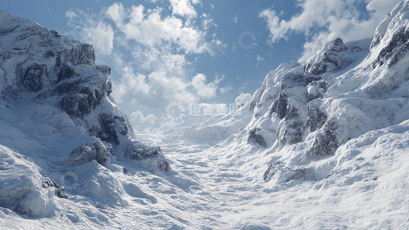 高清大图下载【趣麦麦图】雪山之巅的极致寂静