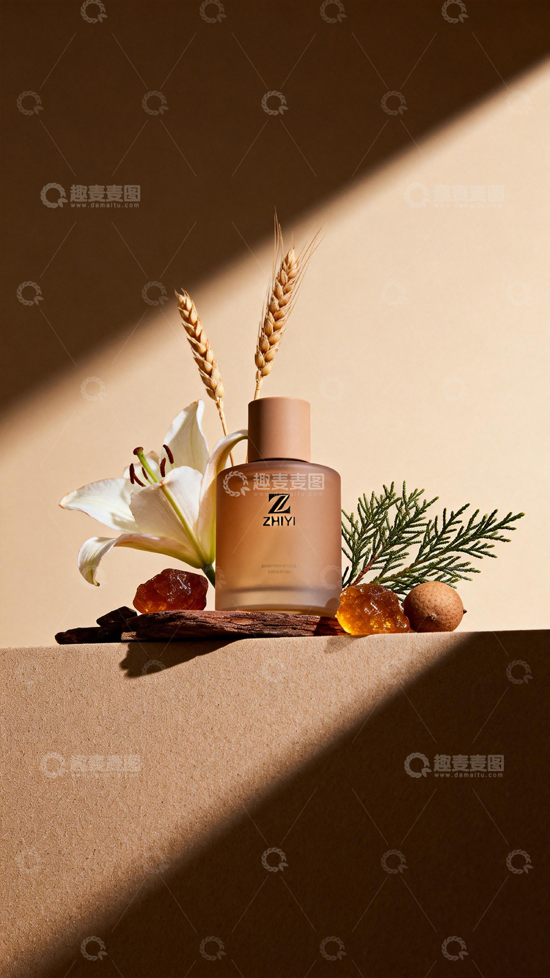 高清大图下载【趣麦麦图】自然风格护肤品摄影