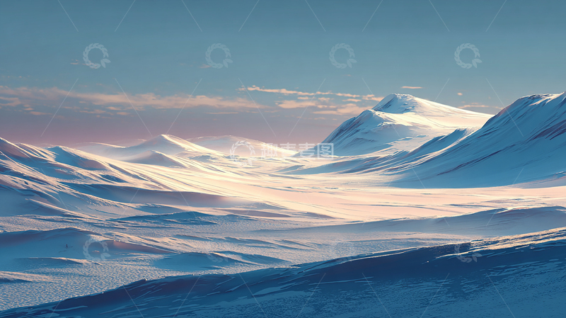 高清大图下载【趣麦麦图】极地冰川的静谧奇观