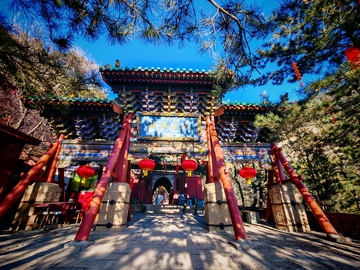 古刹牌楼风景摄影