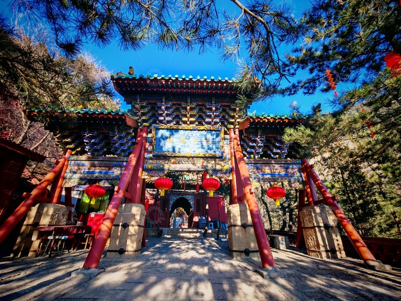 高清大图下载【趣麦麦图】古刹牌楼风景摄影