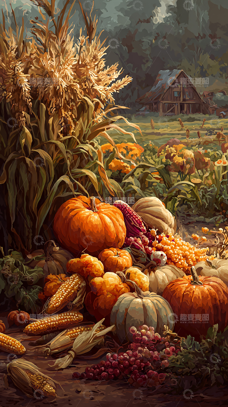 高清大图下载【趣麦麦图】金色麦田的夏日风光