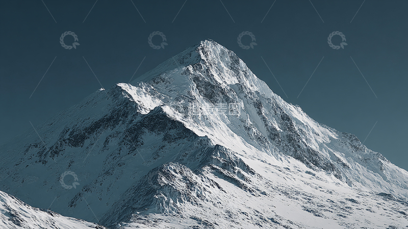 高清大图下载【趣麦麦图】雪峰巍峨的极寒圣境