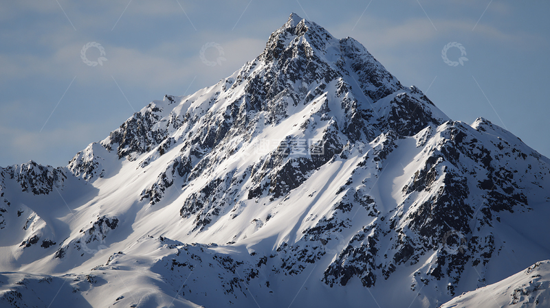 高清大图下载【趣麦麦图】雪山巍峨云端之巅