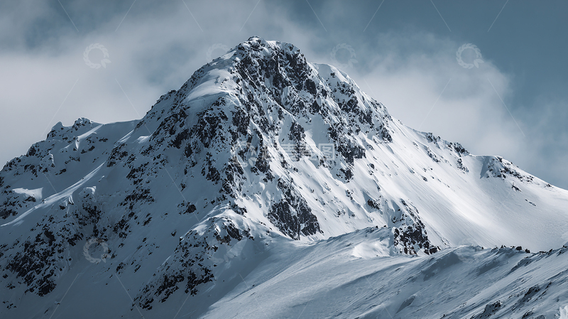 高清大图下载【趣麦麦图】皑皑雪峦的雄伟庄严