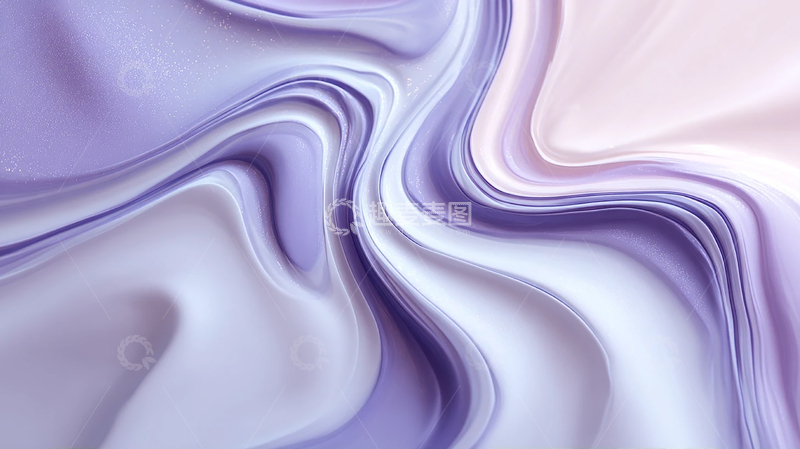 高清大图下载【趣麦麦图】梦幻紫色流动之境