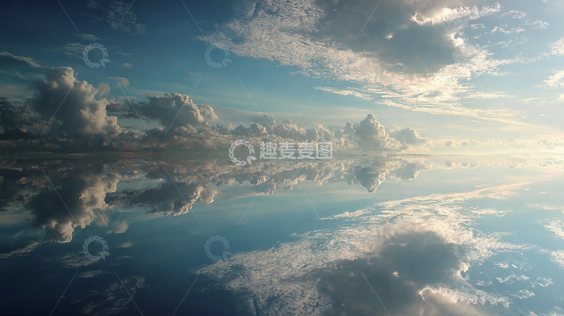 高清大图下载【趣麦麦图】天际云海幻境的奇妙倒影