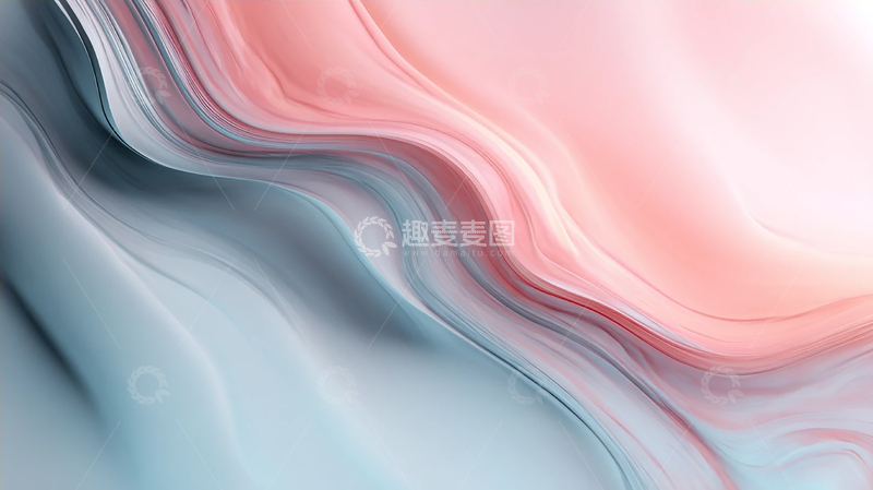 高清大图下载【趣麦麦图】柔光萦绕的彩色漩涡