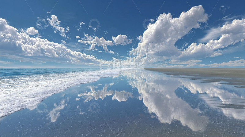 高清大图下载【趣麦麦图】变幻云卷：海天一色的梦幻画卷