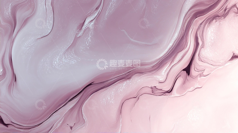 高清大图下载【趣麦麦图】柔美流动的粉色漩涡