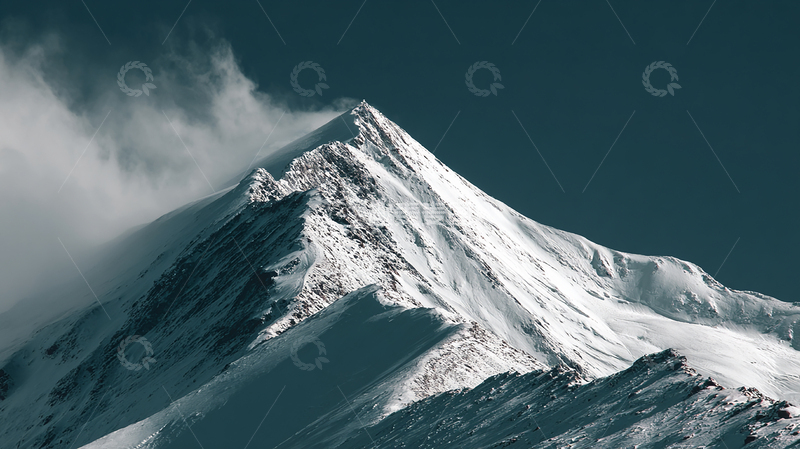 高清大图下载【趣麦麦图】雪山巍峨苍茫壮阔